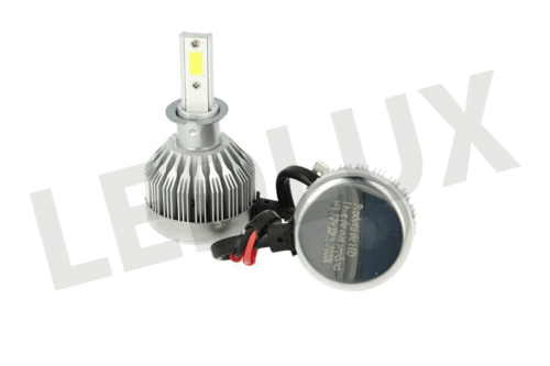 Kit Full Lampada Led Cob H3 20W 12V 24V Bianco 6000K Per Abbagliante e