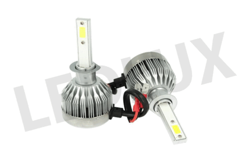 Kit Full Lampada Led Cob H1 20W 12V 24V Bianco 6000K Per Abbagliante e