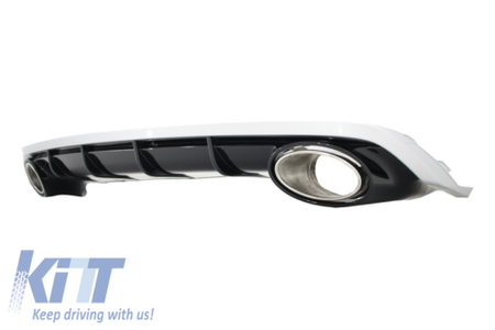 Diffusore e cornici scarico Tuning A6 4G Facelift (2015-2018) Paraurti Standard
