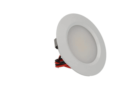 Faretto Led Da Incasso Carcassa Bianca Rotondo 3W AC/DC 12V DC 24V Bianco