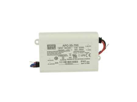 Led Driver CC MeanWell APC-35-700 Trasformatore 700mA 15V-50V DC 35W Corrente