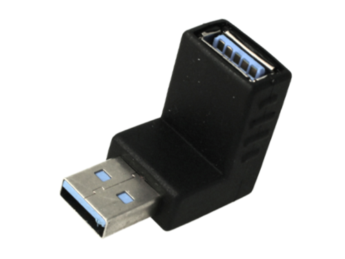 Convertitore Adattatore da USB 3.0 Femmina a Maschio Forma L 90 Gradi