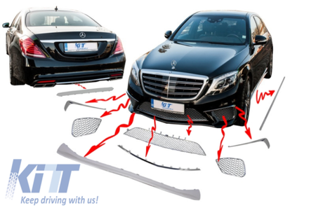 Chrome Pack ornamenti modanature W222 (2013-) Classe S kit AMG S65