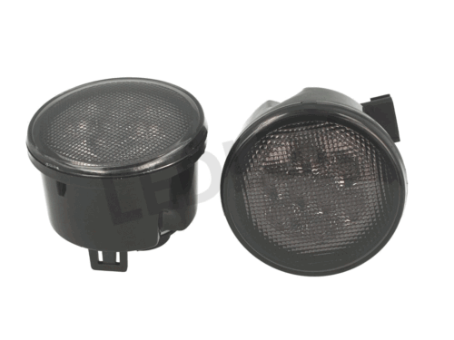 Coppia Frecce Led Anteriori Indicatore Lente Fume Per Wrangler JK