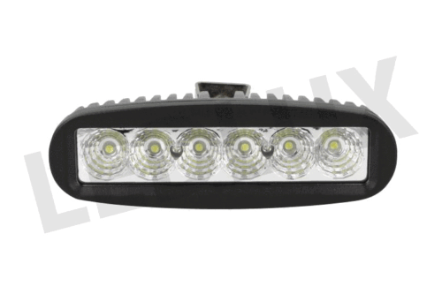 Fanale Luci Diurne A Led DRL Work Light Faro Da Lavoro 12V 24V 18W (6X3W) IP67