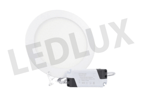 Faretto Pannello Led Da Incasso Rotondo 12W Bianco Neutro Diametro 170mm