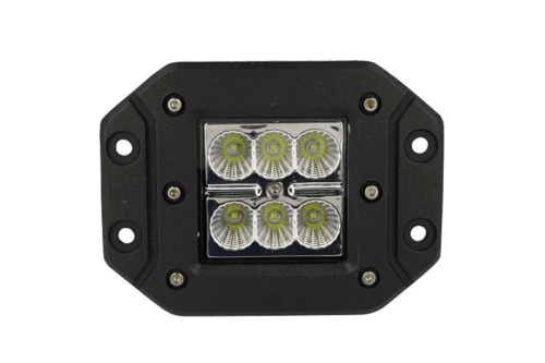 Fanale Luci Diurne A Led DRL Work Light Faro Da Lavoro Rettangolare 12V 24V 24W