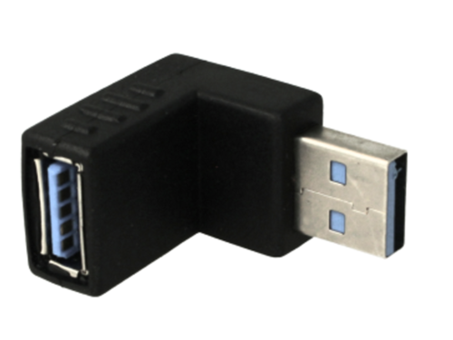 Convertitore Adattatore da USB 3.0 Femmina a Maschio Forma L 90 Gradi