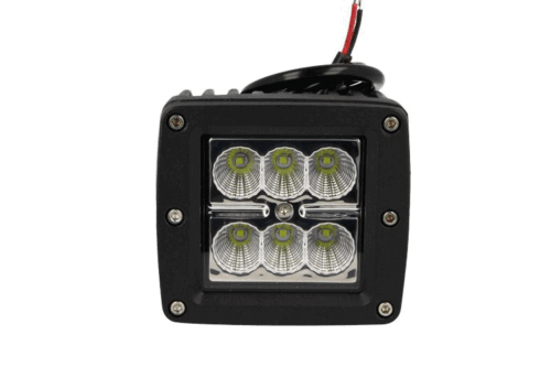 Fanale Luci Diurne A Led DRL Work Light Faro Da Lavoro Quadrato 12V 24V 24W