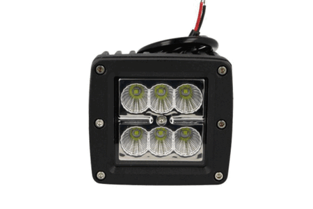 Fanale Luci Diurne A Led DRL Work Light Faro Da Lavoro Quadrato 12V 24V 24W