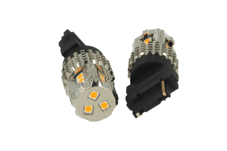 Lampada Led 3156 T25 PY27W 12V 45W No Polarita Arancione Super Luminoso Per