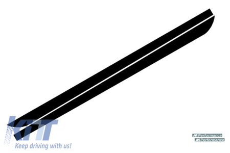 Minigonne laterali Add-on Lip estensioni con decalcomanie nero opaco F10 F1