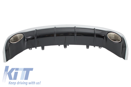 Diffusore e cornici scarico Tuning A6 4G Facelift (2015-2018) Paraurti Standard