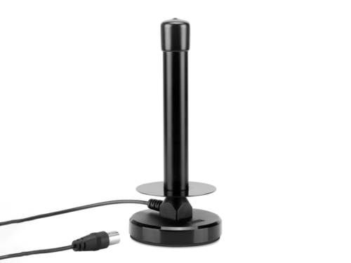 Antenna TV Interna Portatile DVB-T 30dB Base Magnetica Cavo 1,5M <ul><li>Riceve