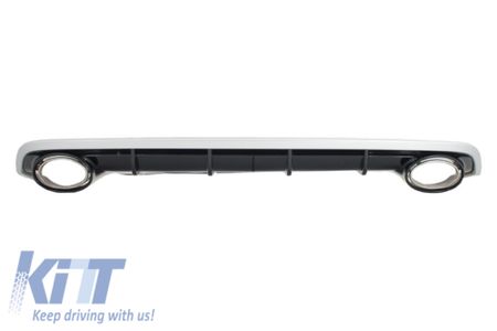 Diffusore e cornici scarico Tuning A6 4G Facelift (2015-2018) Paraurti Standard