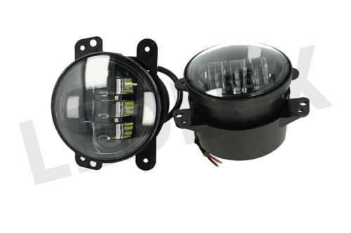 Coppia Faro Led Rotondo 4 Pollici 30W Luci Fendinebbia Per Wrangler JK