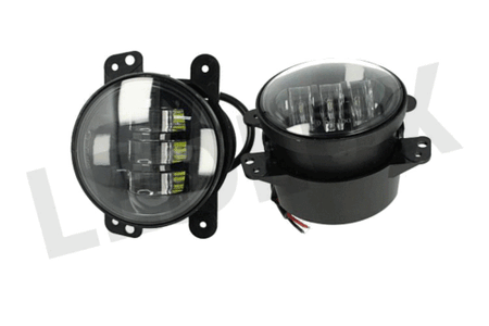 Coppia Faro Led Rotondo 4 Pollici 30W Luci Fendinebbia Per Wrangler JK