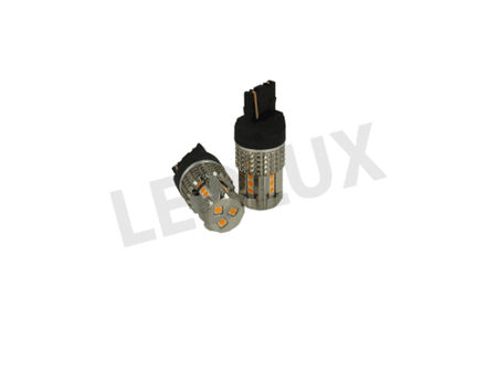 Lampada Led 7740 T20 WY21W 12V 45W No Polarita Arancione Super Potente Frecce