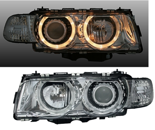 Angel Eyes Fari per 7er E38 Cromati