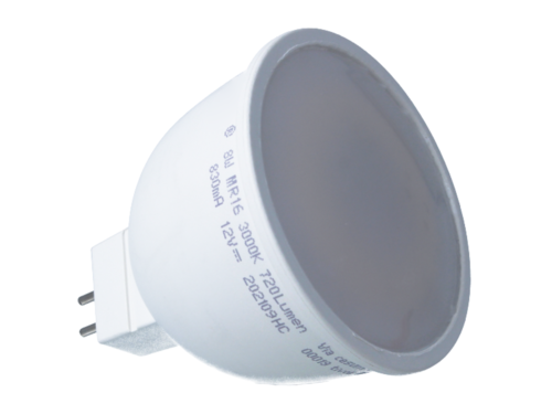 Lampada Led MR16 8W 12V 720LM Bianco Freddo 6500K <ul><li>Lampada