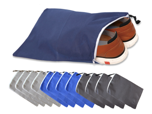 12 XpZ Sacchetti  Scarpe Misura 38X25cm Colore Assortito Materiale TNT pochette