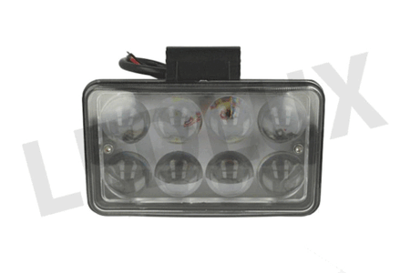 Fanale Rettangolare 24W Doppia Luminosita Hi Low Led Work Light Spot Lente
