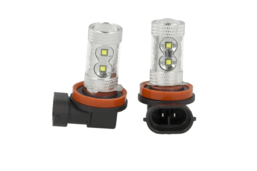 Lampada Led H8 PGJ19-1 50W 12V 24V Per Fendinebbia Super Potente e Bianco Xenon