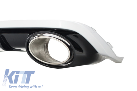 Diffusore e cornici scarico Tuning A6 4G Facelift (2015-2018) Paraurti Standard