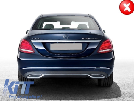DIFFUSORE TERMINALI W205/S205 2014+ Classe C AMG C63 Sport Pack BERLINA