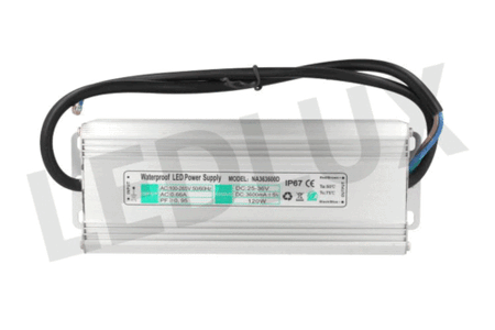 Led Driver CC Impermeabile IP67 3600mA 25-36VDC 120W Alimentatore Corrente