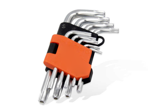 9 Chiavi Torx a Brugola T10-T50 Taglio Piccolo Lunghezza Da 56mm Fino 132mm