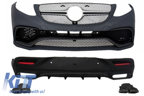 Body Komplett-Set Gle Coupe C292 2015 +AMG Von Design Schwarz Editio