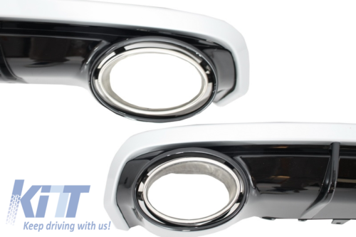 Diffusore e cornici scarico Tuning A6 4G Facelift (2015-2018) Paraurti Standard