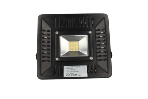 Faro Proiettore Led Flood Super Slim 50W Bianco Neutro Carcassa Nera Chip