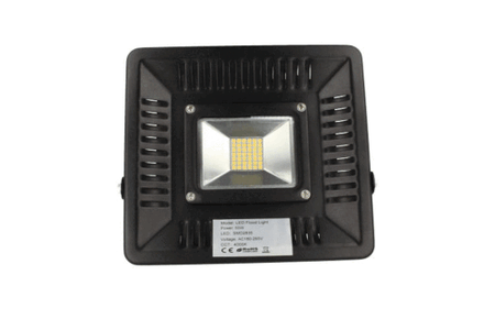 Faro Proiettore Led Flood Super Slim 50W Bianco Neutro Carcassa Nera Chip