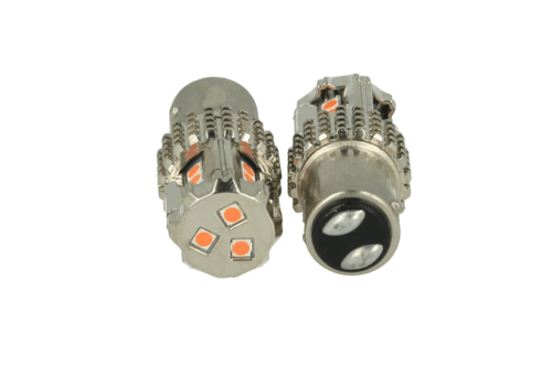 Lampada Led BAY15D 1157 P21/5W 12V 45W Rosso Doppio Filamento Super Luminoso