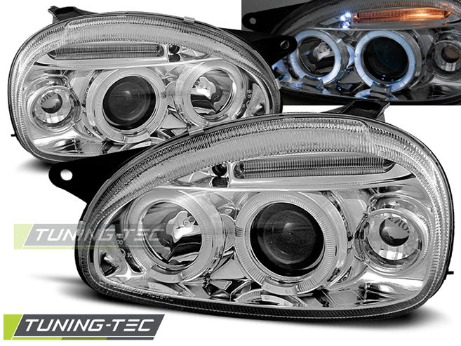 OPEL CORSA B 02.93-10.00 ANGEL EYES CHROME