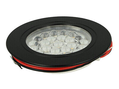 Faretto Led Da Incasso Dimmerabile Touch On Off Carcassa Nera Luce Neutro