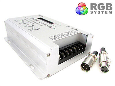 Centralina DMX-512 Decoder 4 Canali + Controller RGB Per Luci Led 32A 12V 24V C