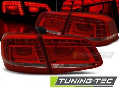 Coppia fari Fanali Posterior Tuning PASSAT B7 SEDAN 10.10-10.14 Rosso/Bianco LED