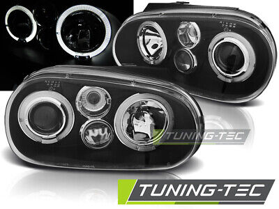 HEADLIGHTS ANGEL EYES BLACK fits GOLF 4 09.97-09.03