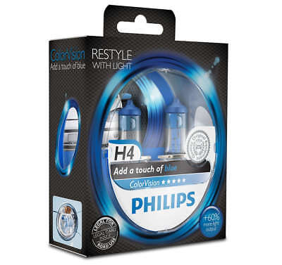 Lampada Alogena  H4 ColorVision Blue 12V60/55W P43t-38 S2