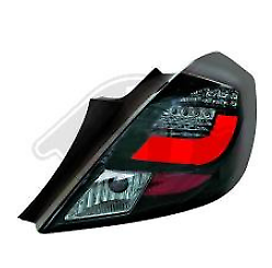 Coppia Fari Fanali posteriori Tuning led LTI Corsa D Neri Fumè 3 PORTE 06-14