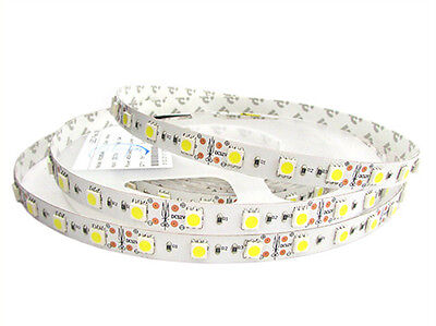 Bobina Led Biadesivo 12V 300 SMD 5050 DC 12V Bianco Neutro 4500K Senza Silicone