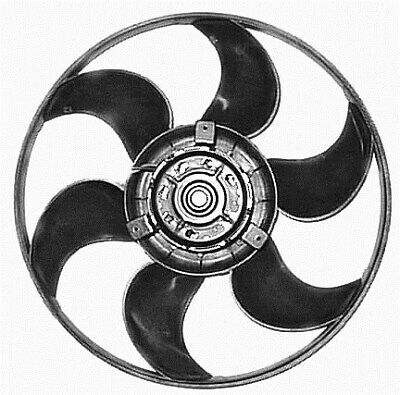 Elettroventola radiatore acqua H 04-09 390mm 1.8-16V per AC 250 Watt