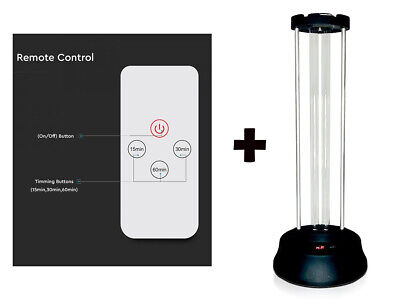 Lampada Germicida UVC 38W Con Generatore Ozono Con Telecomando Sensore Radar e