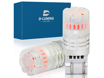 2 Lampade Led T20 7443 7440 Canbus Rosso 12V No Polarita IP67 Illuminazione 360