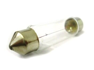 LOTTO 10 Pezzi Lampada Lampadina Luce AUTO/SCOOTER T11 C5W 12V 5W 36mm RICAMBIO