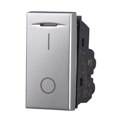 ETTROIT Interruttore Bipolare 0-1 16A Colore Grigio Compatibile Con Bticino