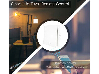 Interruttore Da Parete Wireless WiFi + RF 433 Con 2 Tasti Attacco Semplice Dove